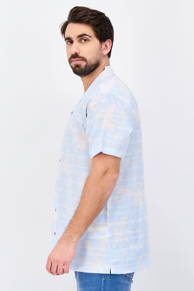 Threadbare Men Regular Fit Allover Print Short Sleeve Casual Shirt, Multicolor - Image 2